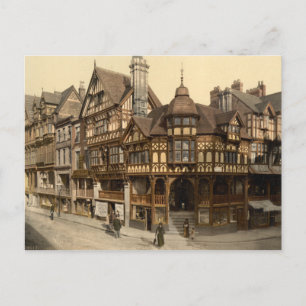 Kor och Rows, Chester, Cheshire, England Vykort