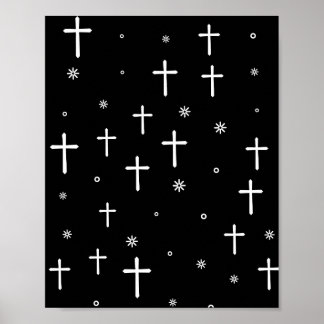 Kor och Stars Mönster Poster