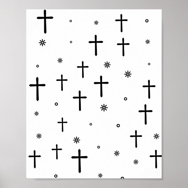 Kor och Stars Mönster Poster (Framsidan)