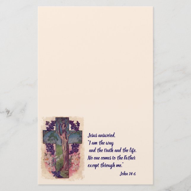 Kor och Träd Papper kristen Stationery (Framsida)