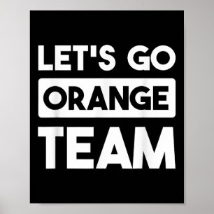 Kör Orange Team Krig Game Competition Sommar Ca Poster