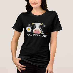 Kor över folkmassor Minimalistisk västerländsk slo T Shirt