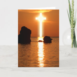 Kor över Vatten God morgon, Påsk Blank Helgkort