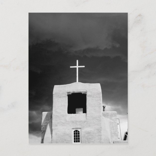 Kor på den äldsta kyrkan, San Miguel, Santa Fe, Vykort (Framsida)