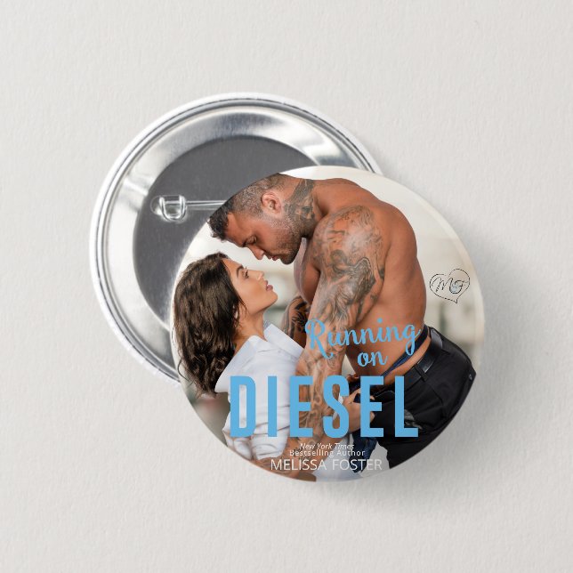 Kör på Diesel-knapp Knapp (Framsida & baksida)