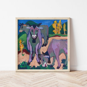 Kor på hösten Ernst Ludwig Kirchner Poster