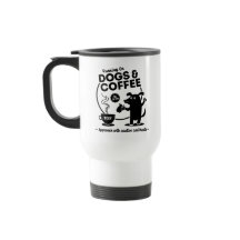 Kör på hundar och kaffe resemugg