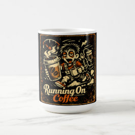 Kör på kaffe – Kaffeinhumör överlevnad Kaffemugg