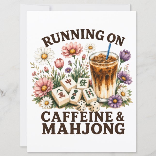 Kör på Koffein & Mahjong (Framsida)