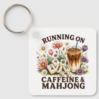 Kör på Koffein & Mahjong Nyckelring