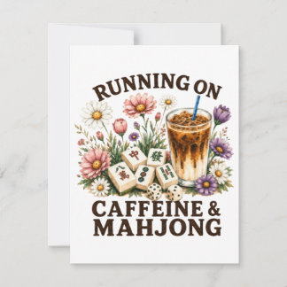 Kör på Koffein & Mahjong Tack Kort