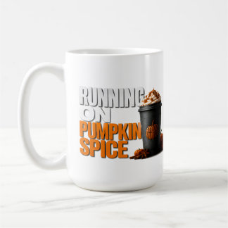 🎃 Kör På Pumpa Krydda Höst Halloween Citat ☕ Kaffemugg