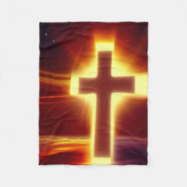 Kor på Red Background Blanket Fleecefilt