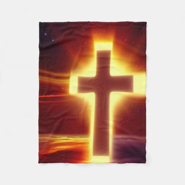 Kor på Red Background Blanket Fleecefilt (Framsidan)