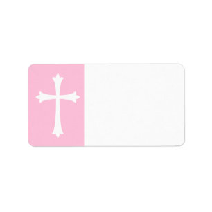 Kor på rosa. Baptism, sammanblandning eller bekr Adressetikett
