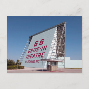 Kör på teater, väg 66, Carthage, Missouri Vykort