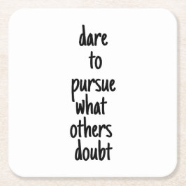 Kör Papper Underlägg Kvadrat