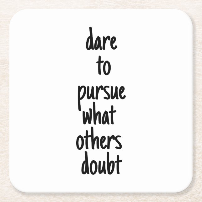 Kör Papper Underlägg Kvadrat (Framsidan)