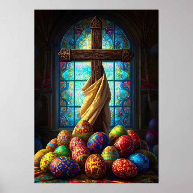 Kor Påskägg Jesus Religiösa Poster (Framsidan)
