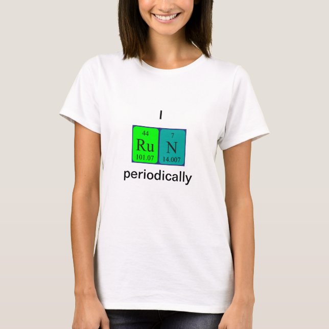 Kör periodisk bordordskjorta 8 t shirt (Framsida)