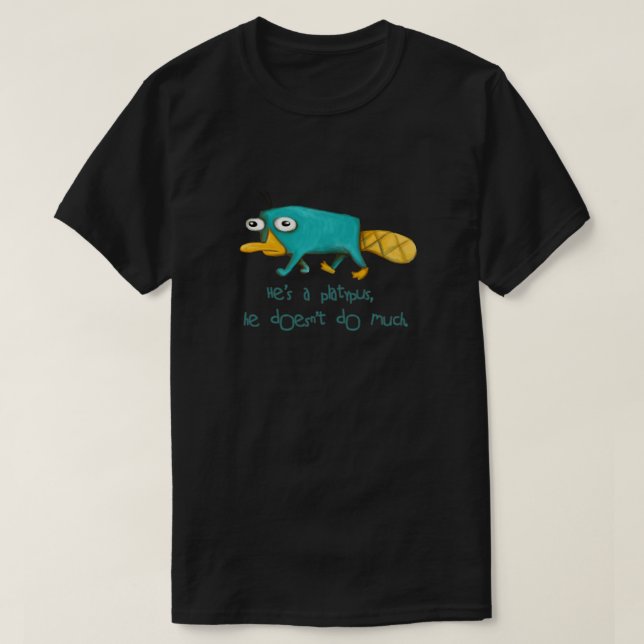 Kör Platypus v2.0 Passande T Shirt (Design framsida)