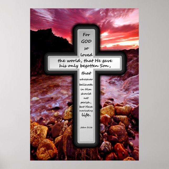 Kor Poster - John 3:16 (Framsidan)