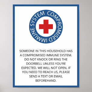 Kor Red Blue Comlova Immune System Poster