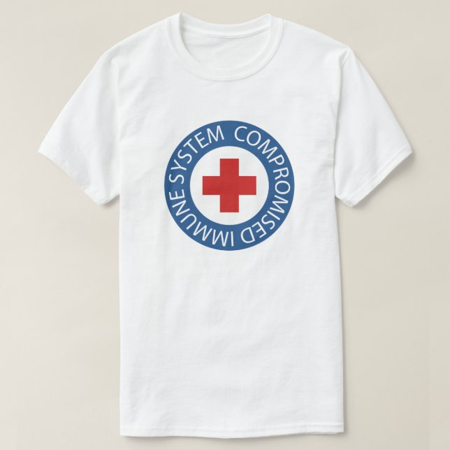 Kor Red Blue Comlova Immune System T Shirt (Design framsida)