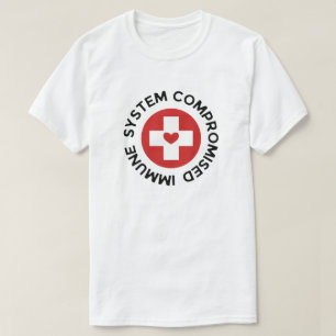 Kor Red Heart komprometterat immunsystem T Shirt