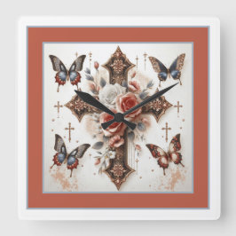 Kor, Ro och fjärilar Fyrkantig Klocka