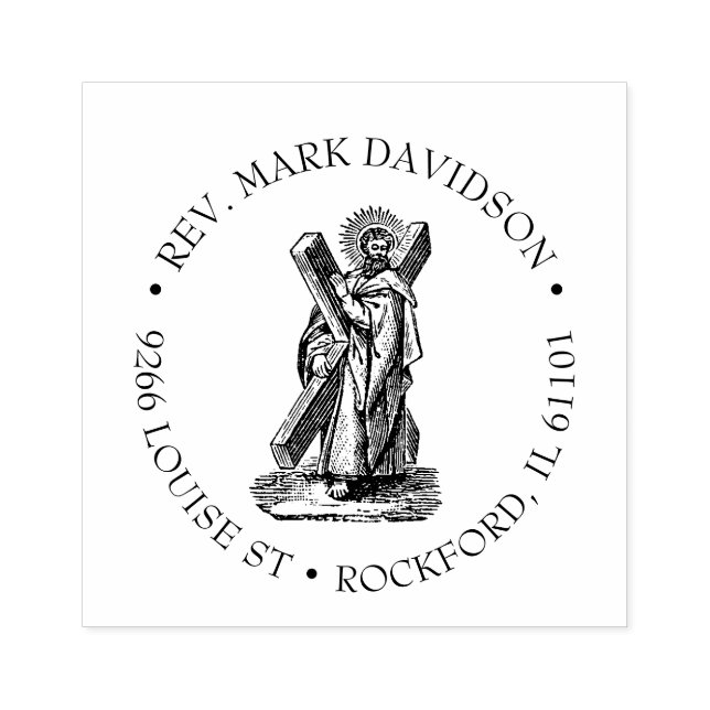 Kor Saint Andrew, Apostle-katolska Stämpel (Tryck)