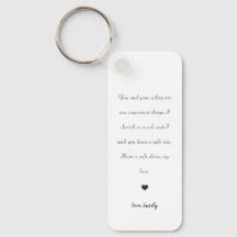 kör säker söt kärlek-nyckelkedja för bakåtspårning