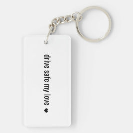 Kör säkert min kärlek Minimalistisk kärleknyckel