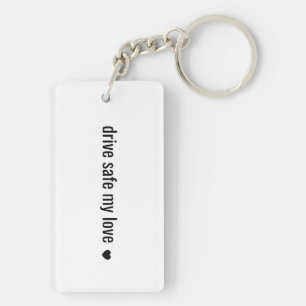 Kör säkert min kärlek Minimalistisk kärleknyckel