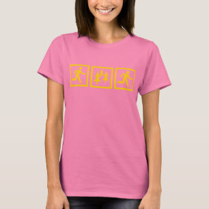 Kör skogspringakvinnor tee shirt