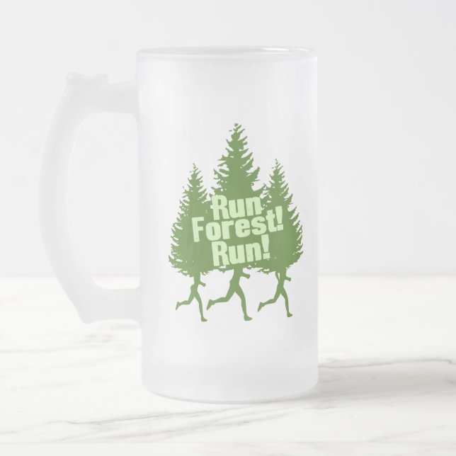 Kör skogspringan frostat ölglas (Vänster)