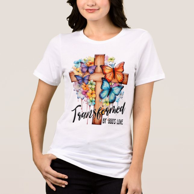 Kor-skript för inspirationsluckor/Blommigt T Shirt (Framsida)