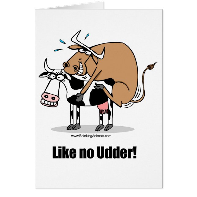 kor som boinking hälsningskort (Framsidan)