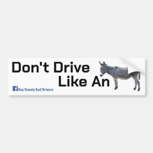 Kör som en donkey bildekal