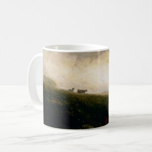 Kor som fallit under Hillside - Edward Banister Kaffemugg (Framsida vänster)