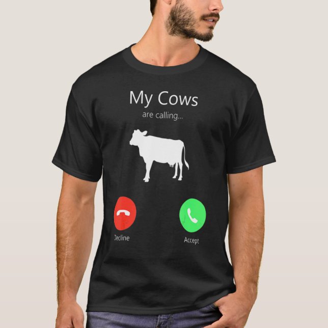 Kor som ringer telefonskärm t shirt (Framsida)