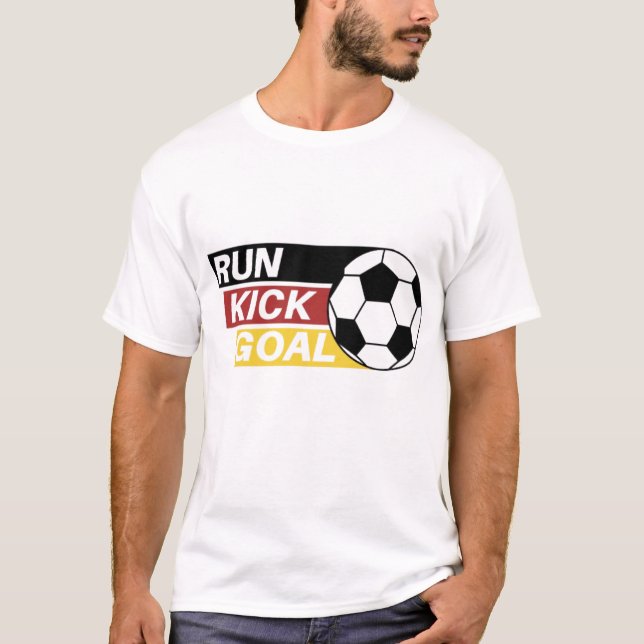 Kör Spark Mål Fotboll Design T Shirt (Framsida)