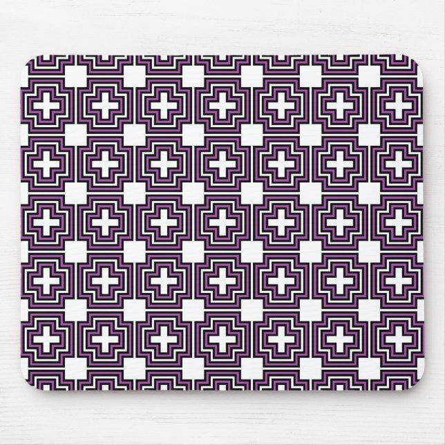 Kor & Squares Lila - Mousepad Musmatta (Framsidan)