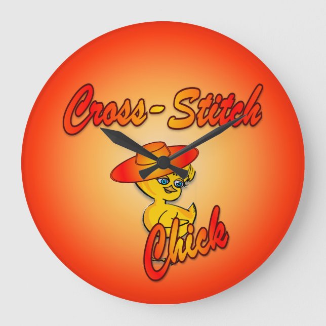 Kor-Stitch-Chick nr 5 Stor Klocka (Framsida)
