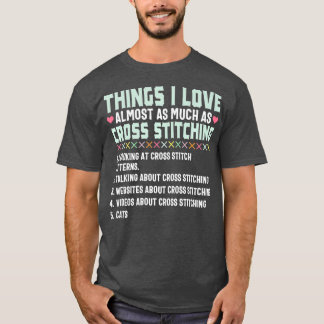 Kor Stitch Funny Kärlek Stitching Sewing Gift T Shirt