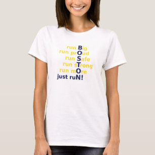 kör stort, stolt, säkert, starkt, och mer tee shirt