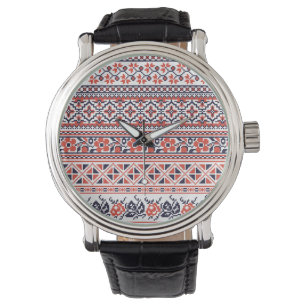 Kor-stygn i Mönster Armbandsur