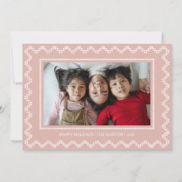 Kor stygn ram glad helg julkort