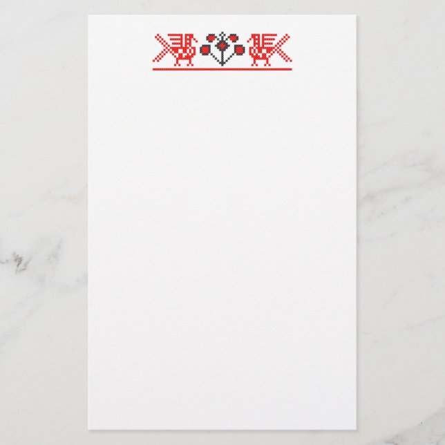Kor-sy fåglar brevpapper (Framsida)