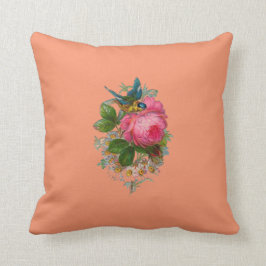 Kor syr blommigt beskådar kudde